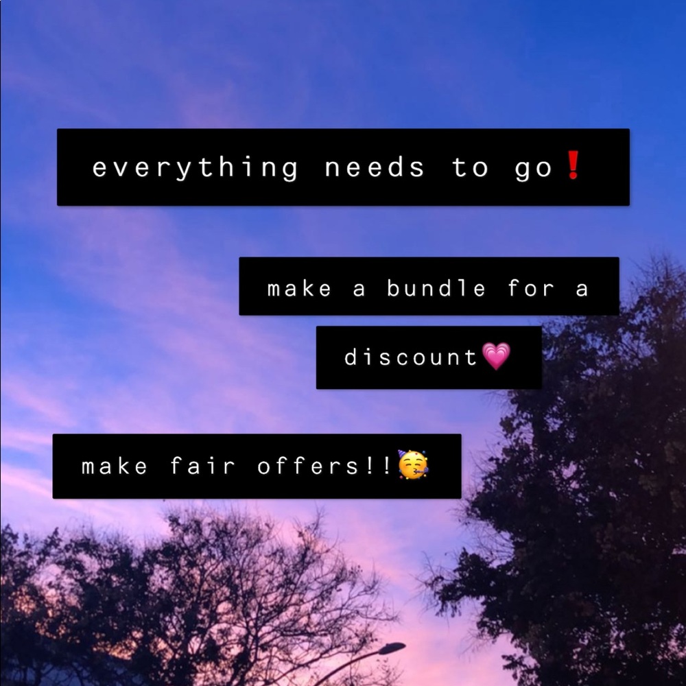 everything needs to go❗️🖤